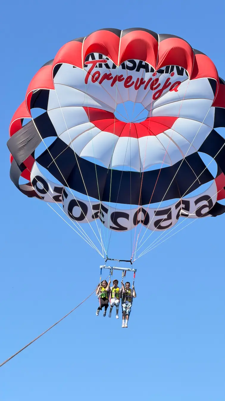 Vuelo en paracaídas biplaza