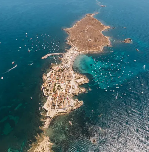 Vista aérea de Tabarca drone 2